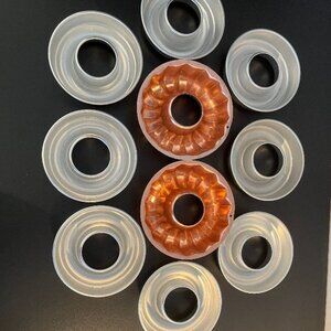 Lot of 10 Small Vintage Aluminum Jello Molds